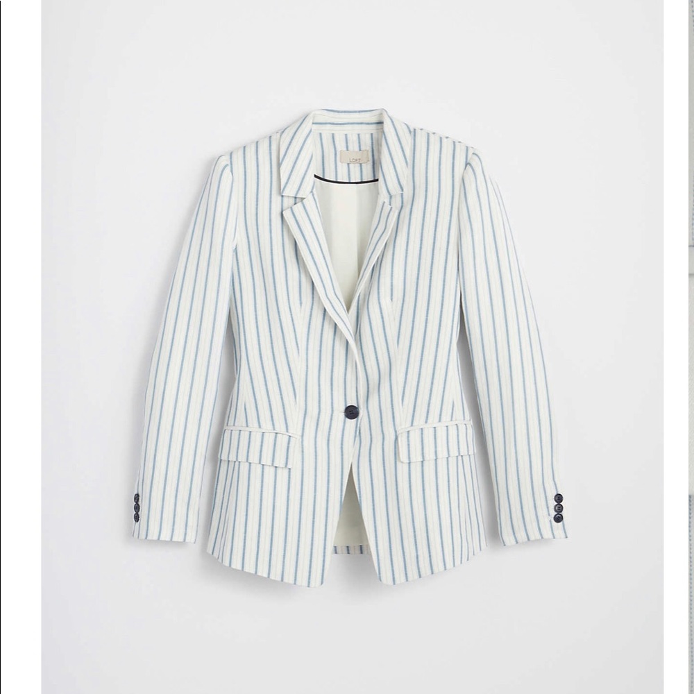 NWT Loft Women’s Striped Modern Blazer